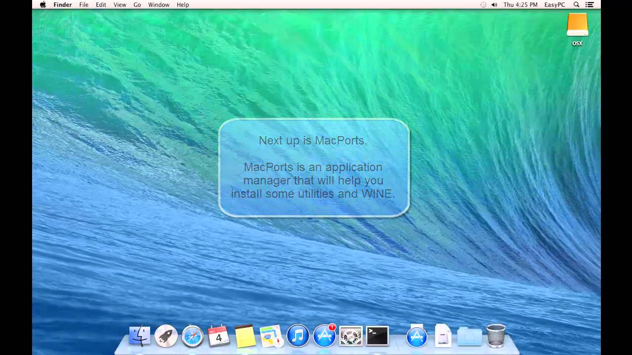 How to install wine on mac os x download